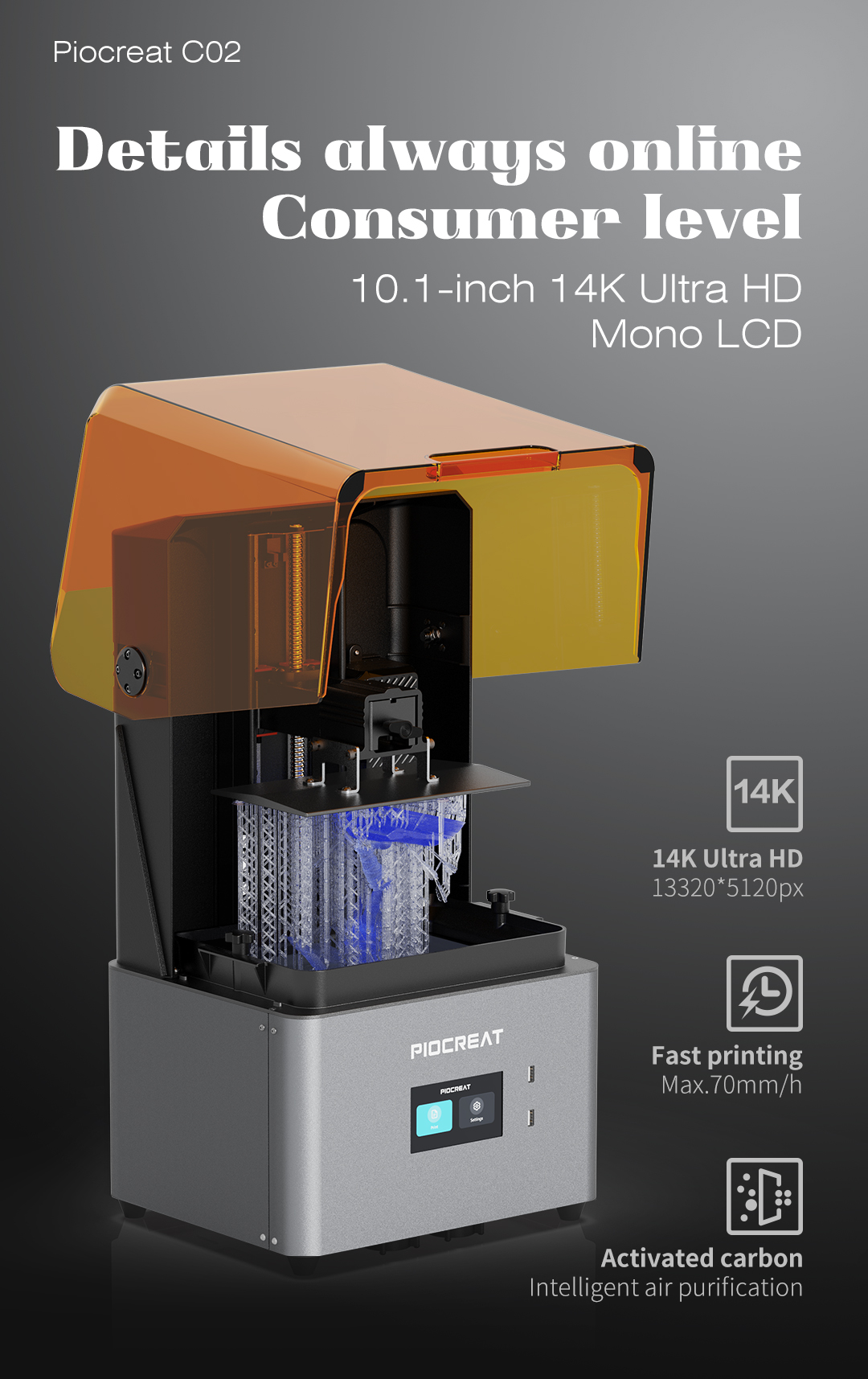 C02 14K LCD 3D Printer